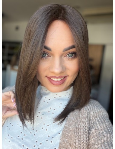 Daisy K05 35 cm-Mono topper z włosów naturalnych