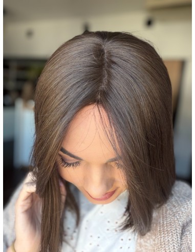 Daisy K05 35 cm-Mono topper z włosów naturalnych