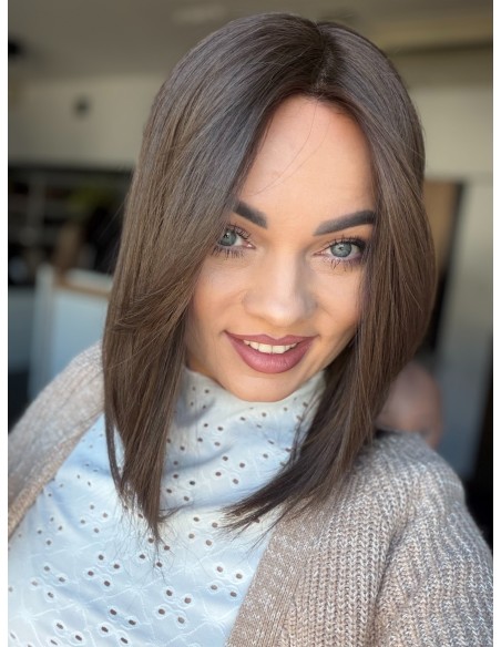 Daisy K05 35 cm-Mono topper z włosów naturalnych