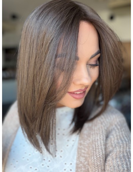 Daisy K05 35 cm-Mono topper z włosów naturalnych