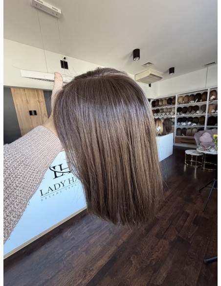 Daisy K05 35 cm-Mono topper z włosów naturalnych