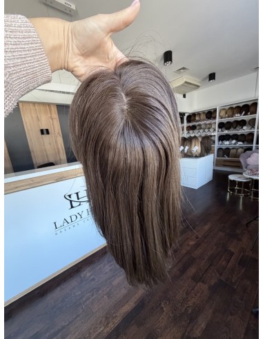 Daisy K05 35 cm-Mono topper z włosów naturalnych