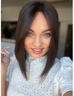 Daisy K01 35 cm-Mono topper z włosów naturalnych