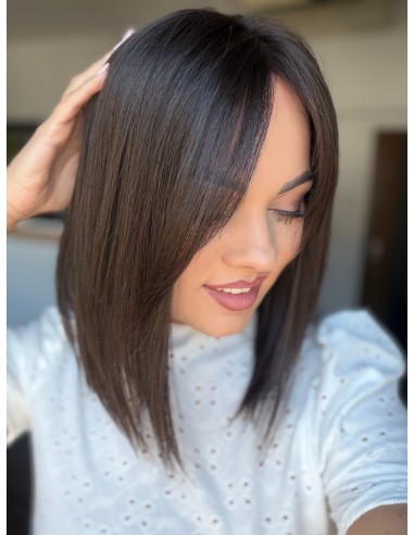 Daisy K01 35 cm-Mono topper z włosów naturalnych