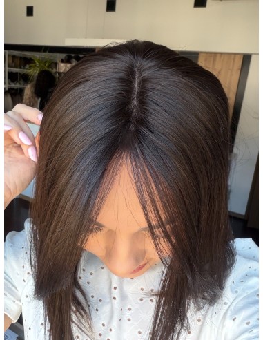 Daisy K01 35 cm-Mono topper z włosów naturalnych