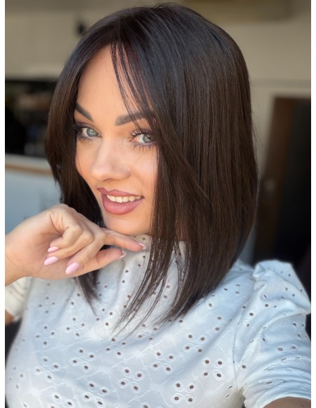 Daisy K01 35 cm-Mono topper z włosów naturalnych