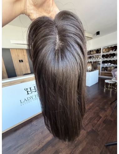 Daisy K01 35 cm-Mono topper z włosów naturalnych