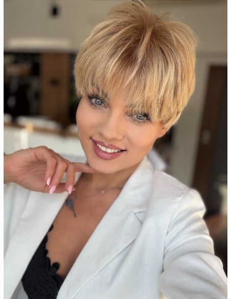 DIANA BL-KRÓTKA PERUKA Z WŁOSÓW NATURALNYCH ROZM.M