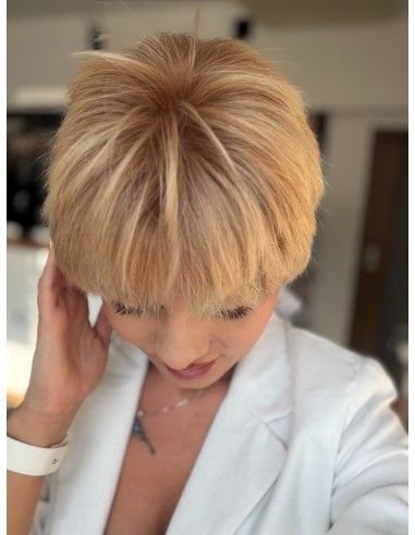 DIANA BL-KRÓTKA PERUKA Z WŁOSÓW NATURALNYCH ROZM.M