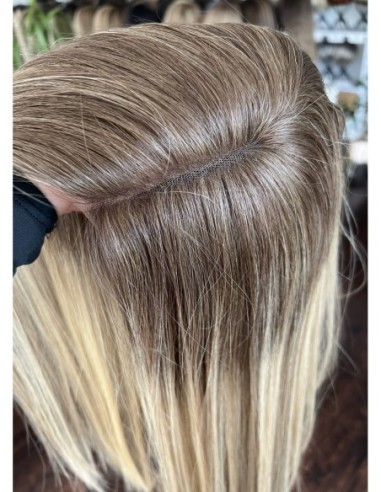 MILENA 40  -PERUKA Z WŁOSÓW NATURALNYCH  PREMIUM   "XS"