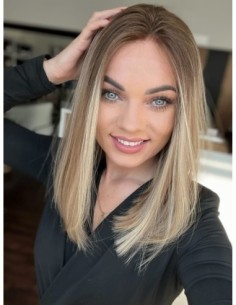 MILENA 40  -PERUKA Z WŁOSÓW NATURALNYCH  PREMIUM   "XS" 2