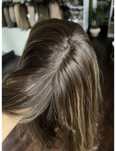 SIA 45 PERUKA Z WŁOSÓW NATURALNYCH FALOWANYCH"S/M"