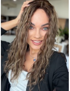 LOLA  45-50 CM-TOPPER Z WŁOSÓW NATURALNYCH kręconych