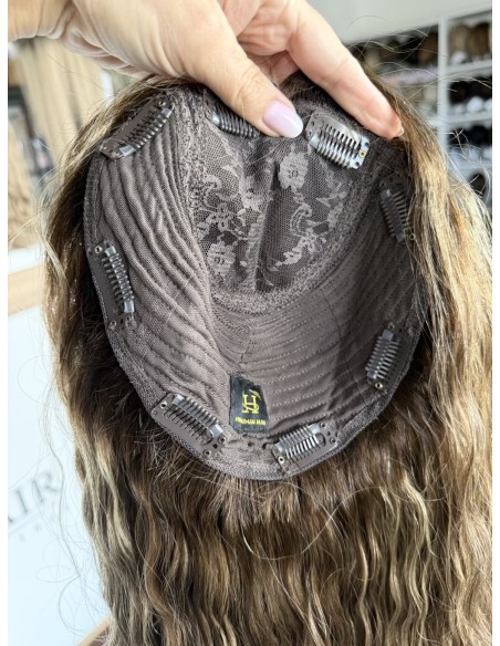 LOLA  45-50 CM-TOPPER Z WŁOSÓW NATURALNYCH kręconych