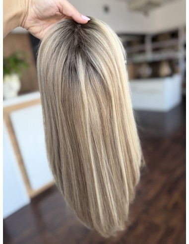 Daisy H14 45 cm-Mono topper z włosów naturalnych