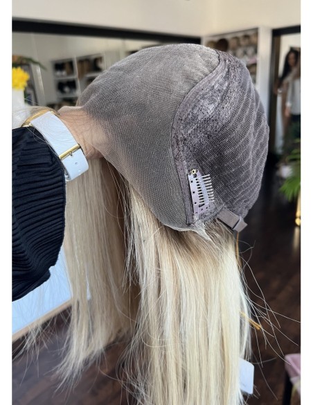 ANIA 35 CM S  LACE FRONT PERUKA Z WŁOSÓW NATURALNYCH  PREMIUM