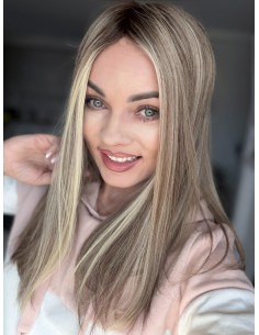 Daisy H14 45 cm-Mono topper z włosów naturalnych 2