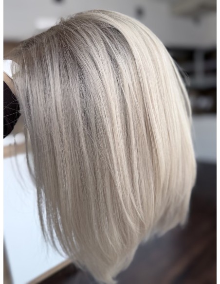 AGATA 30 CM M  LACE FRONT PERUKA Z WŁOSÓW NATURALNYCH  PREMIUM