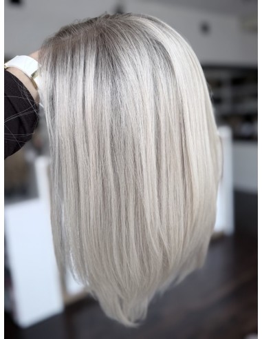 AGATA 30 CM M  LACE FRONT PERUKA Z WŁOSÓW NATURALNYCH  PREMIUM