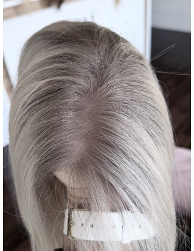 AGATA 30 CM M  LACE FRONT PERUKA Z WŁOSÓW NATURALNYCH  PREMIUM