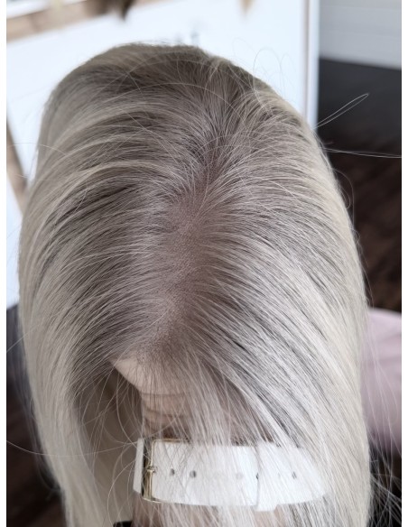 AGATA 30 CM M  LACE FRONT PERUKA Z WŁOSÓW NATURALNYCH  PREMIUM