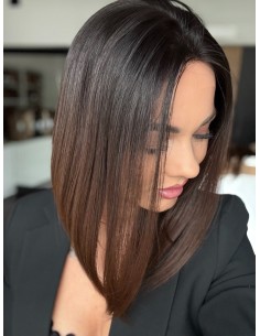 KASIA 35 CM"S"-PERUKA LACE FRONT Z WŁOSÓW NATURALNYCH PREMIUM  VIRGIN 2