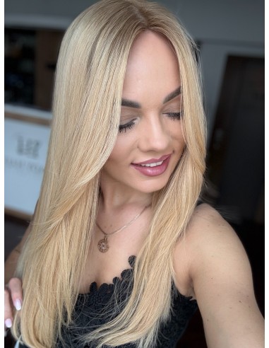 Peruka Sheila 50 cm – blond z odrostem, włosy naturalne