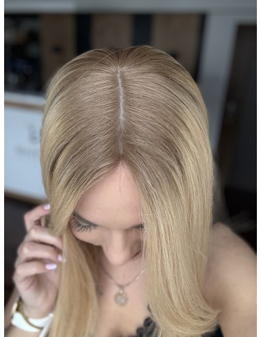 Peruka Sheila 50 cm – blond z odrostem, włosy naturalne
