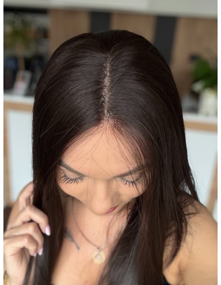 NILA 50 "S"- DŁUGA PERUKA LACE FRONT Z WŁOSÓW NATURALNYCH VIRGIN
