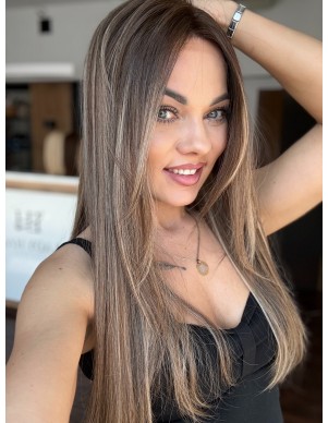 SENDI 60 "S"-DŁUGA PERUKA LACE FRONT Z WŁOSÓW NATURALNYCH 2