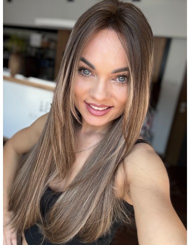 SENDI 60 "S"-DŁUGA PERUKA LACE FRONT Z WŁOSÓW NATURALNYCH
