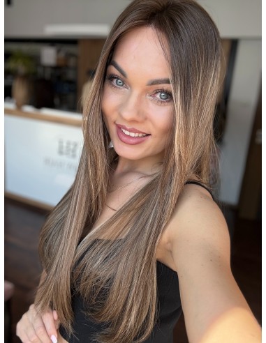 SENDI 60 "S"-DŁUGA PERUKA LACE FRONT Z WŁOSÓW NATURALNYCH