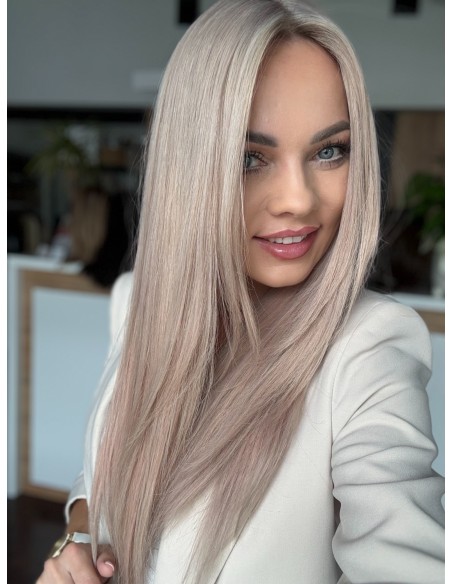 Topper Wiki 60 cm – perłowy blond z odrostem, włosy naturalne