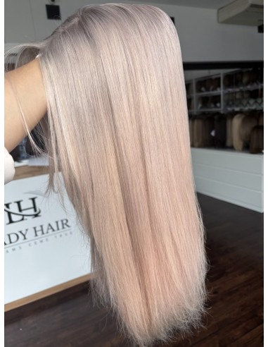 Topper Wiki 60 cm – perłowy blond z odrostem, włosy naturalne