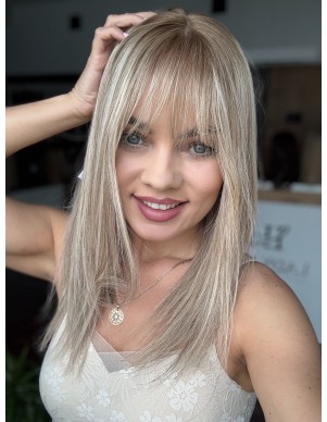 Topper Lila 45 cm – baleyage blond, włosy naturalne