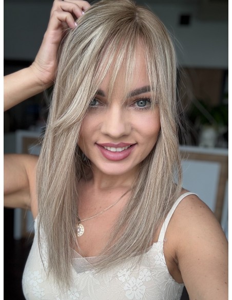 Topper Lila 45 cm – baleyage blond, włosy naturalne