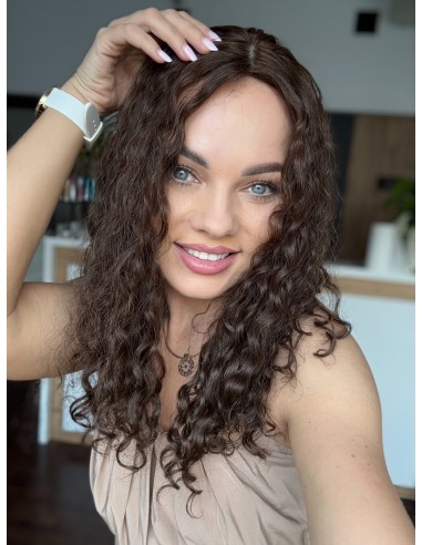 NILA 45-50 TOPPER Z WŁOSÓW NATURALNYCH  KRĘCONYCH
