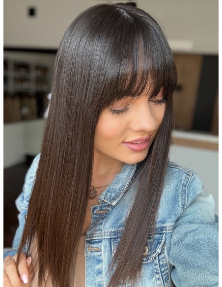 KASIA  45-50 CM TOPPER Z WŁOSÓW NATURALNYCH Z GRZYWKĄ