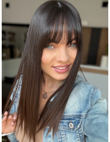 KASIA  45-50 CM TOPPER Z WŁOSÓW NATURALNYCH Z GRZYWKĄ
