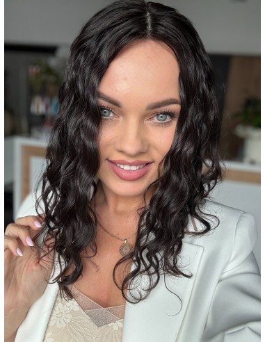 INA 40" TOPPER Z WŁOSÓW NATURALNYCH  KRĘCONYCH