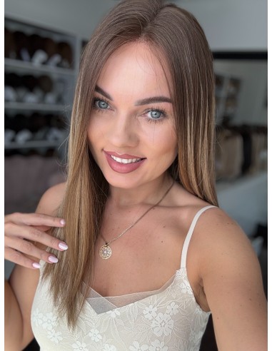 Laura 50 cm S/M Peruka z włosów naturalnych  PREMIUM