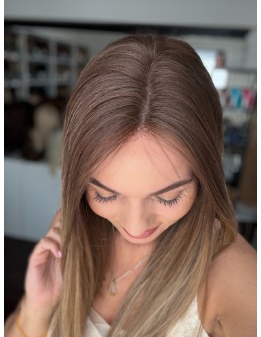 Laura 50 cm S/M Peruka z włosów naturalnych  PREMIUM