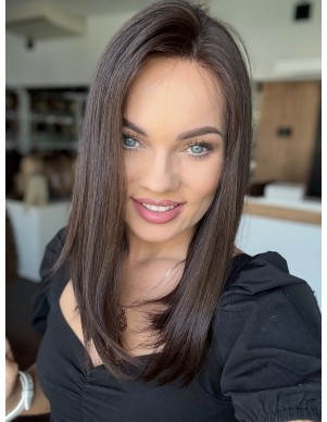 NILA 40 "S"-  PERUKA LACE FRONT Z WŁOSÓW NATURALNYCH VIRGIN