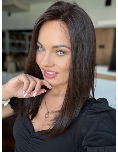 NILA 40 "S"-  PERUKA LACE FRONT Z WŁOSÓW NATURALNYCH VIRGIN