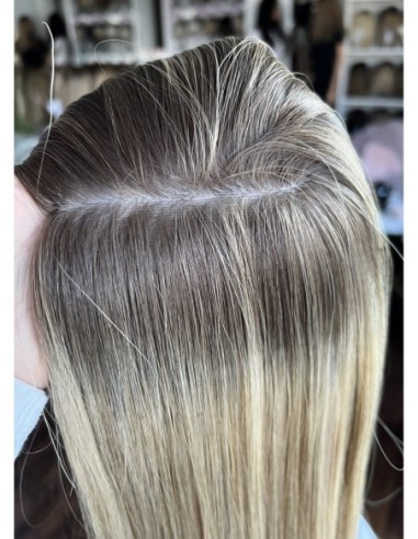 Topper Milena 45–50 cm – baleyage blond, włosy naturalne