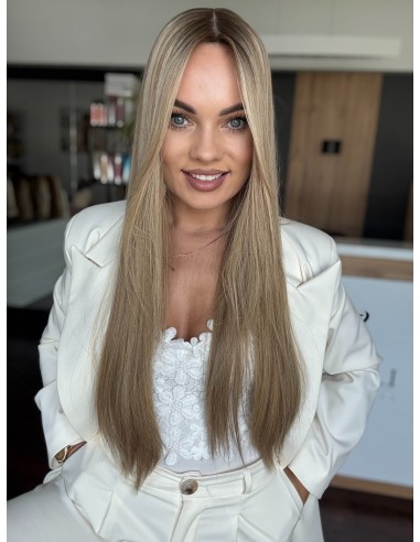 MILENA 70 CM DŁUGI TOPPER Z WŁOSÓW NATURALNYCH  PREMIUM