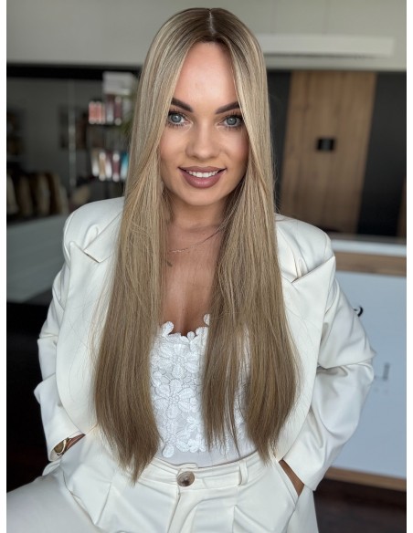 MILENA 70 CM DŁUGI TOPPER Z WŁOSÓW NATURALNYCH  PREMIUM