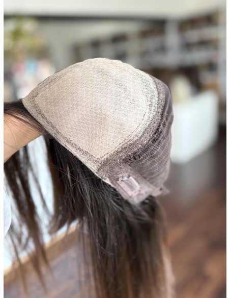 KASIA 35 CM"M"-PERUKA SILK TOP Z WŁOSÓW NATURALNYCH PREMIUM  VIRGIN