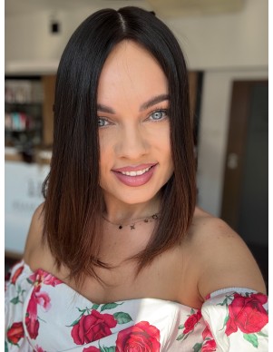 "KASIA 35 CM" TOPPER Z WŁOSÓW NATURALNYCH 2