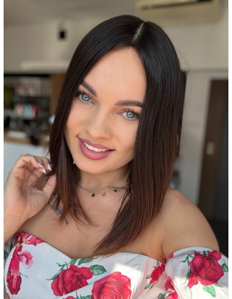 "KASIA 35 CM" TOPPER Z WŁOSÓW NATURALNYCH